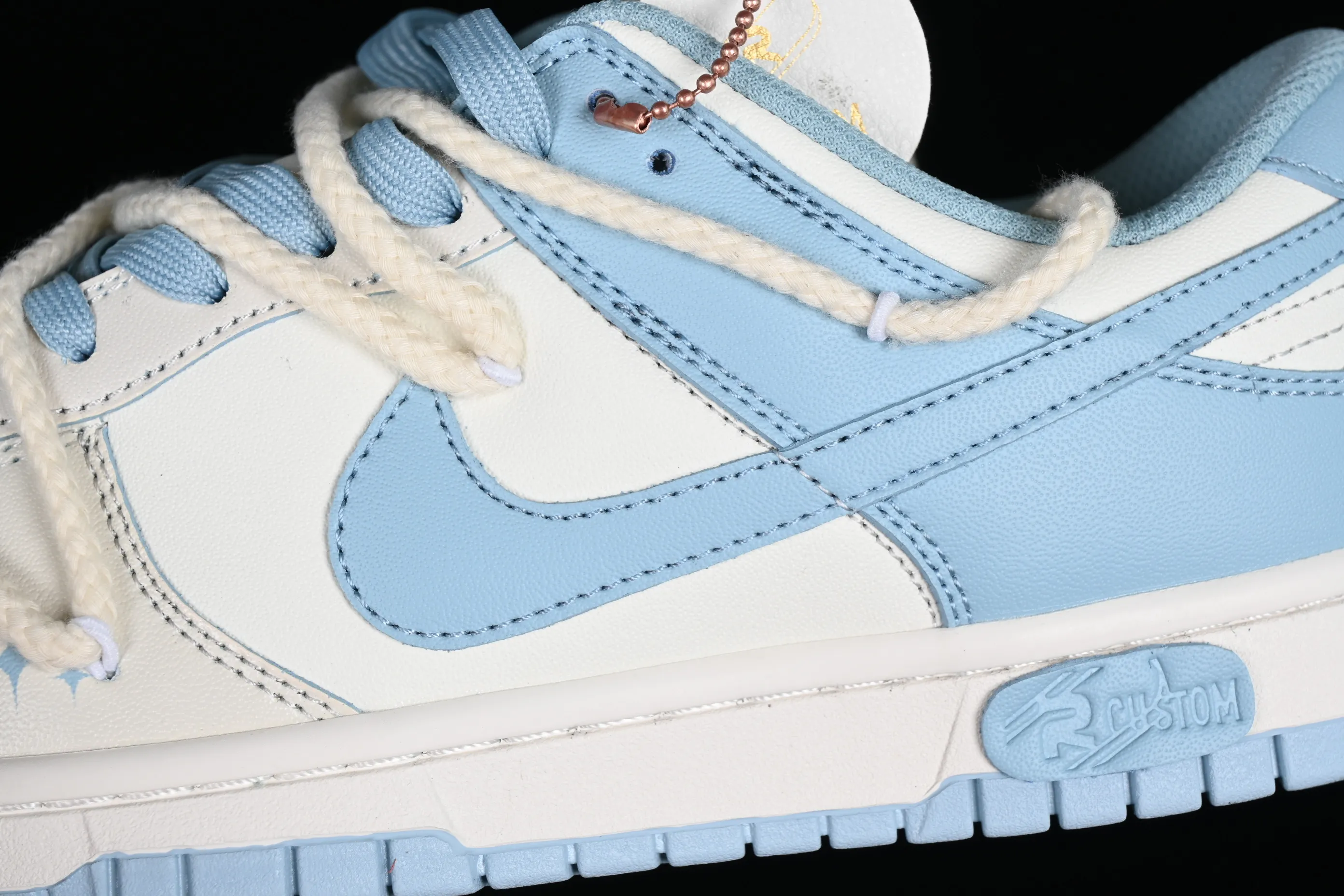All Categories Nk SB Dunk Series Nk SB Dunk Low Low-top sneakers Nk Dunk Low Summer Stars Sea Salt Milk Ice Customized version of deconstructed strap casual sneakers DD1503-123